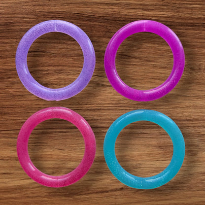 65MM Jelly Glitter Silicone Ring