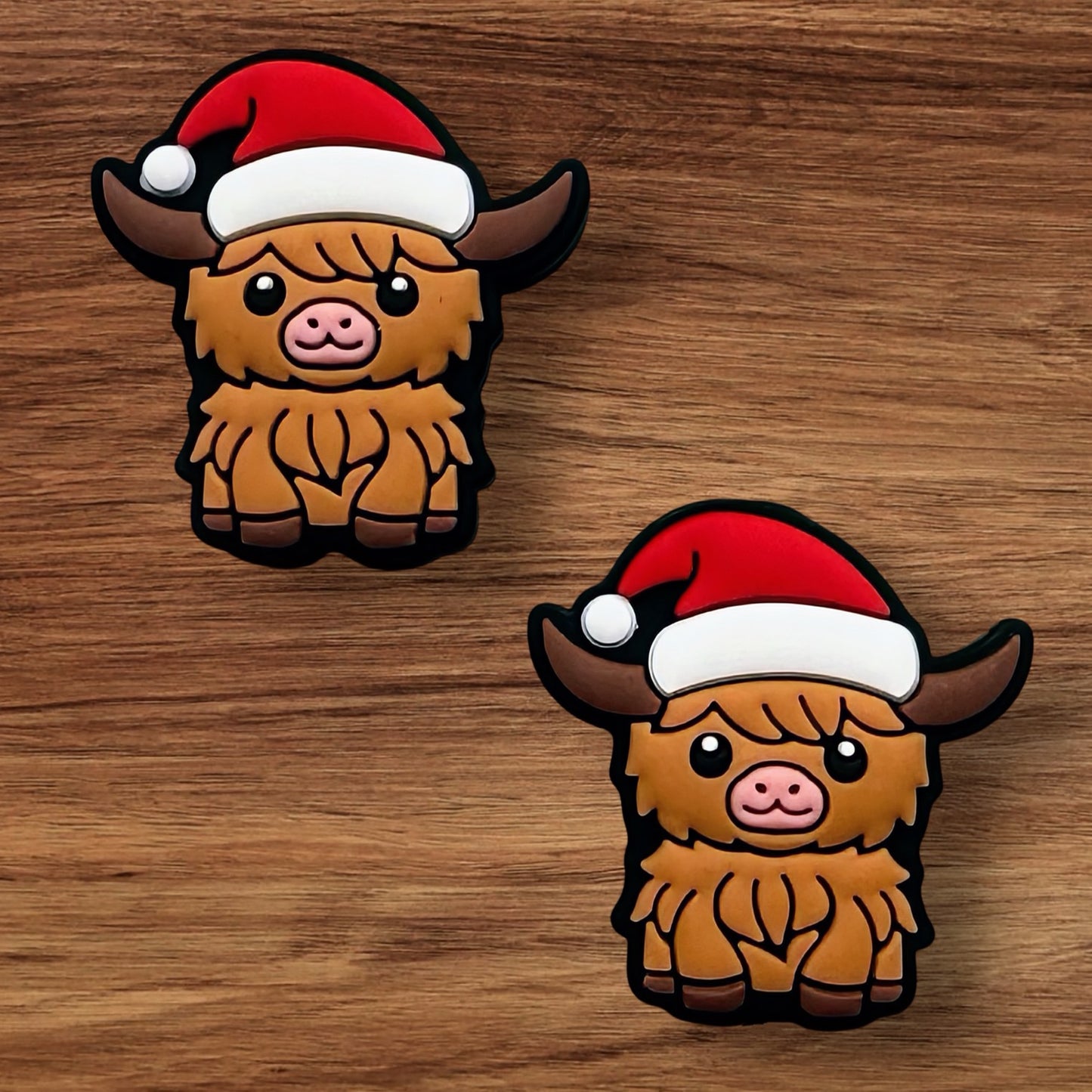 Cow In Santa Hat Focal