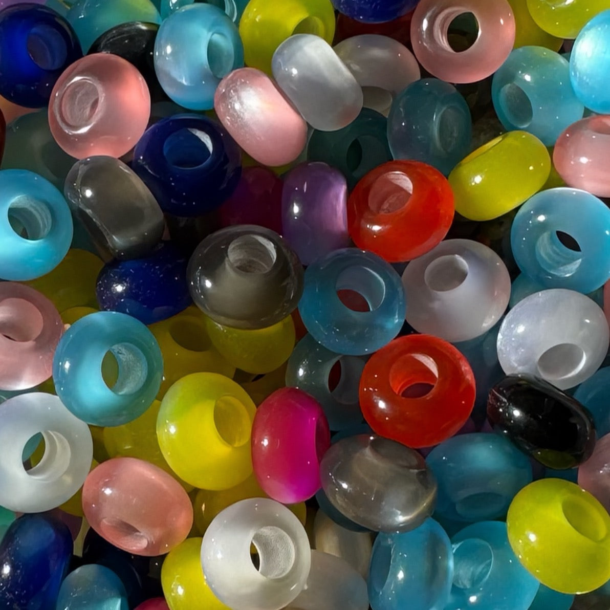 12mm Acrylic Cat eye Spacer Bead