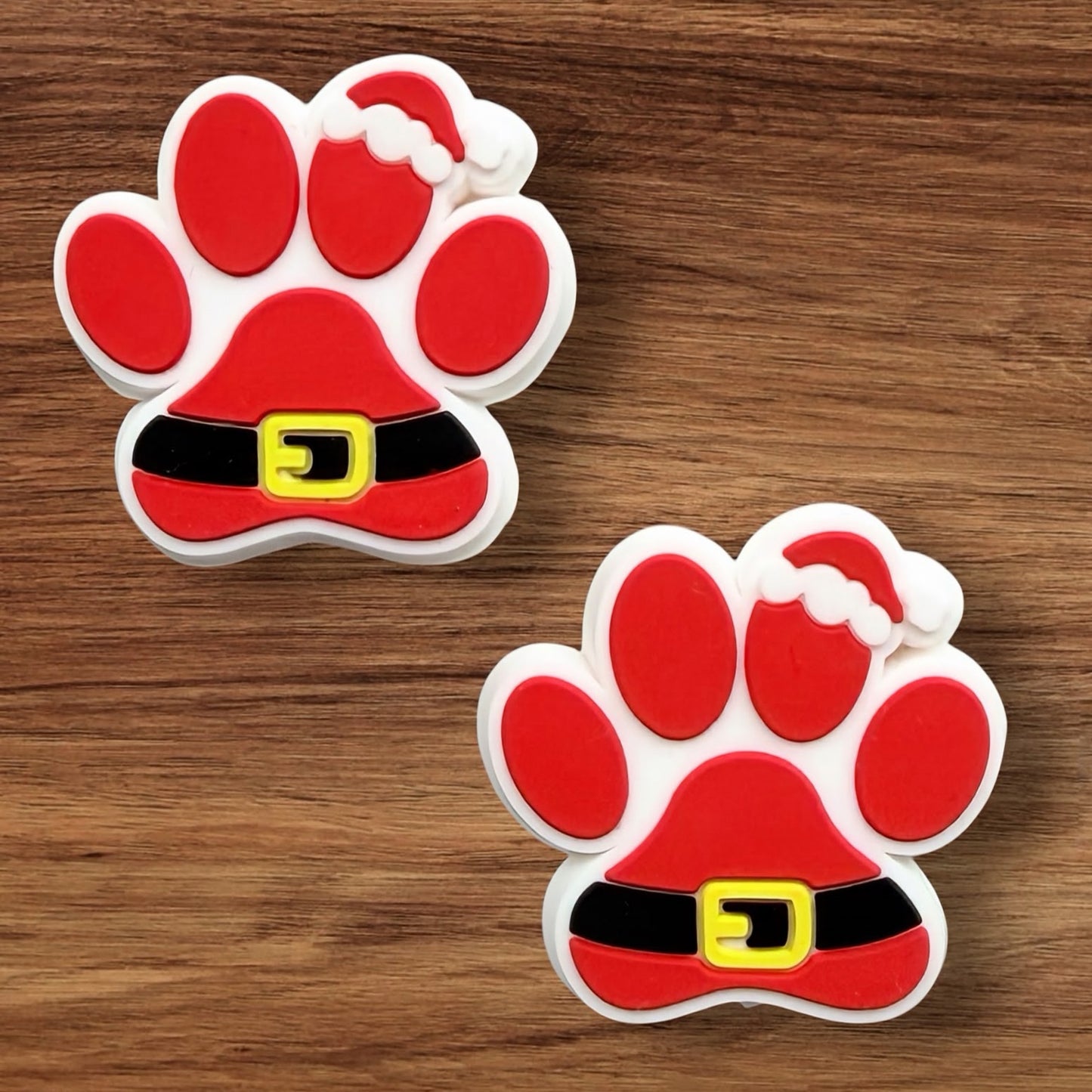 Santa Paw Print Focal