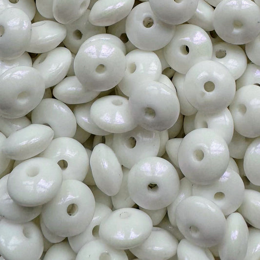 12mm Opal Lentil Bead