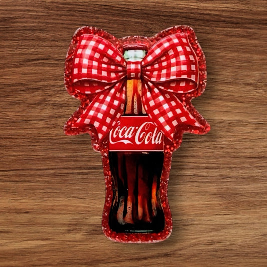Soda With Bow Acrylic Flatback