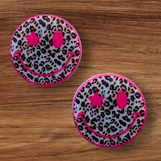 Leopard Happy Face Focal (Custom)