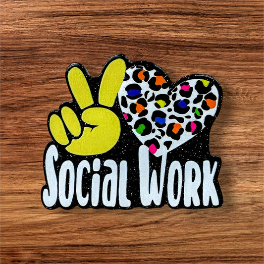 Social Work Acrylic Flatback