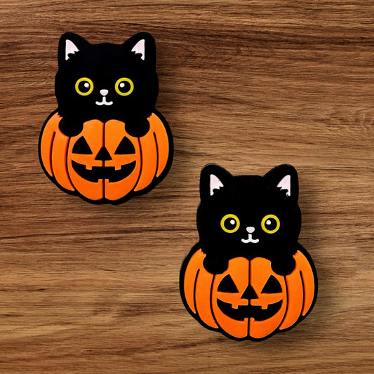 Cat In Pumpkin Focal