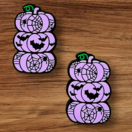Purple Stacked Pumpkin Focal