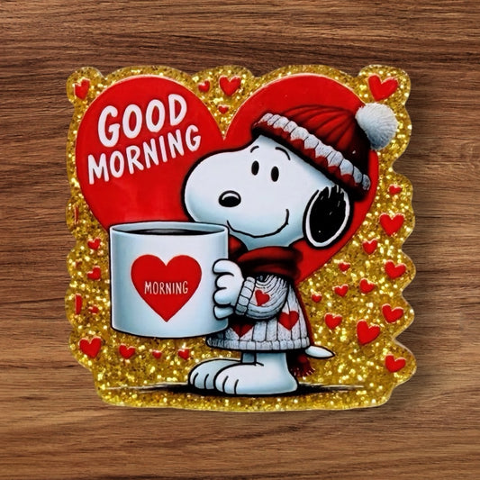 Good Morning Acrylic Flatback