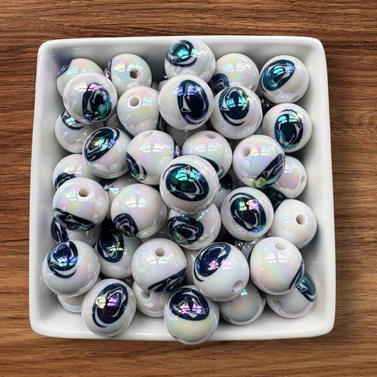 16mm Football Acrylic Bead