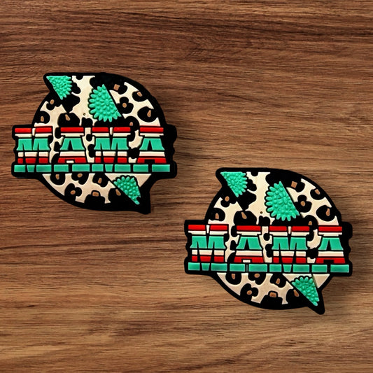 Leopard Lightning Bolt Mama Focal