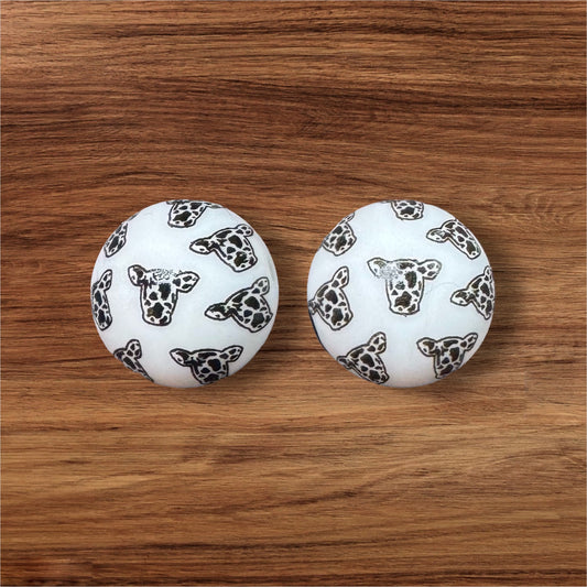 15mm Cow Head Silicone Bead