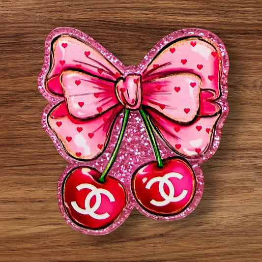 Designer Cherries Acrylic Flatback