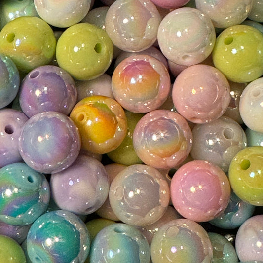 16mm Acrylic Opal Beads