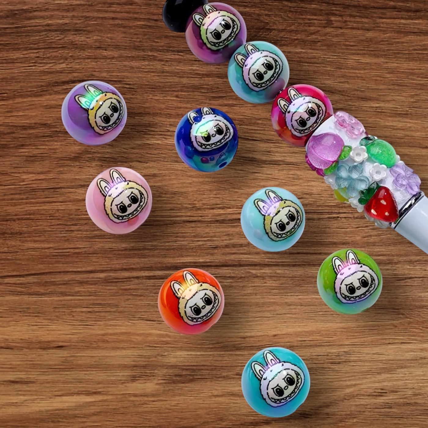 16mm Kids Character Acrylic Bead
