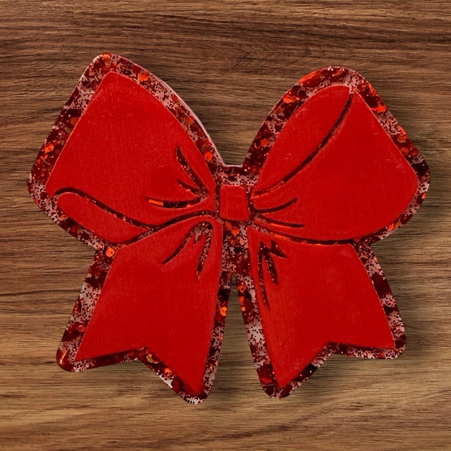 Red Bow Acrylic Flatback