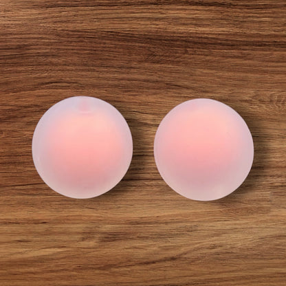 15mm Frosted Silicone Bead