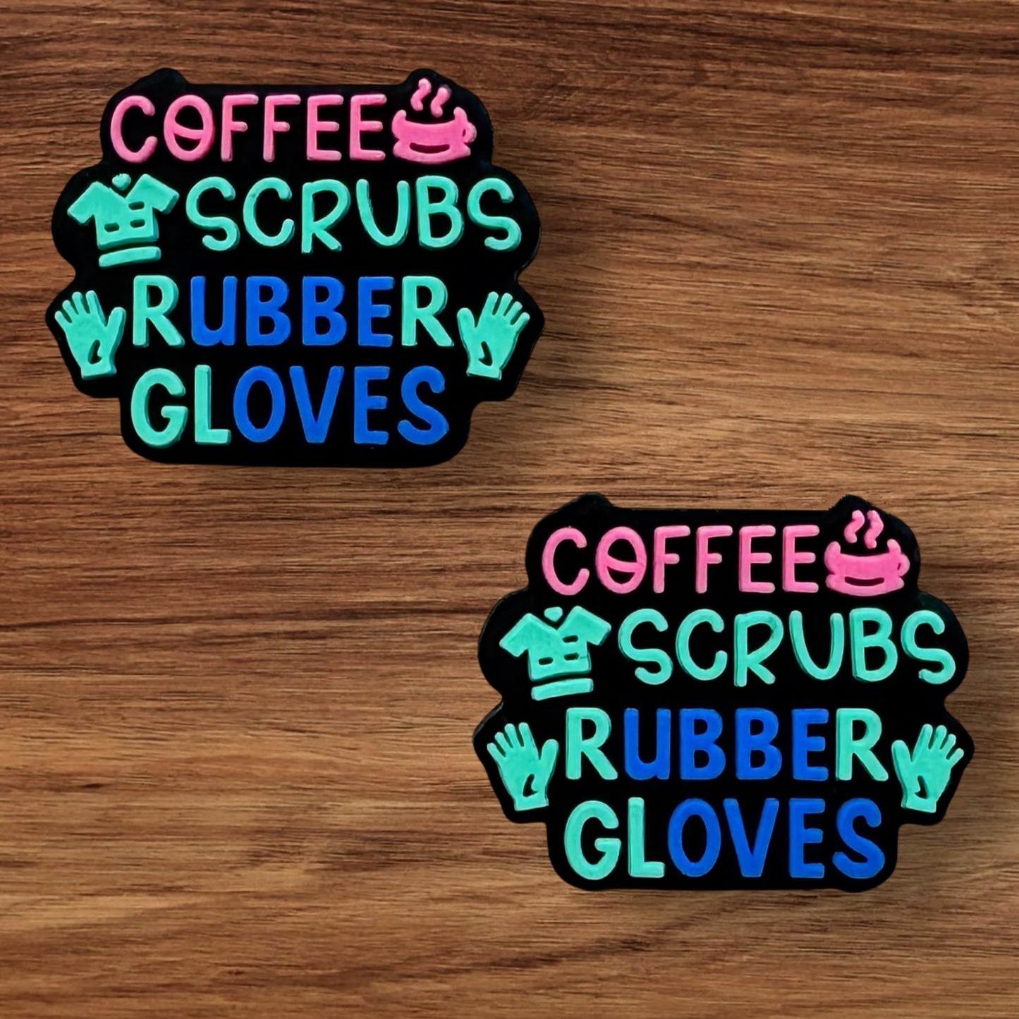 Coffee Scrubs Rubber Gloves Focal