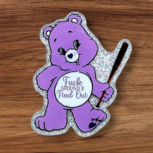 Swear Bear Acrylic Flatback
