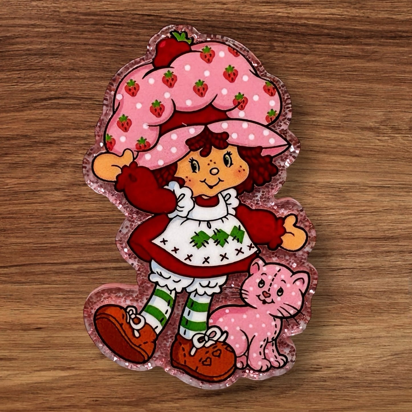 Strawberry Girl Acrylic Flatback
