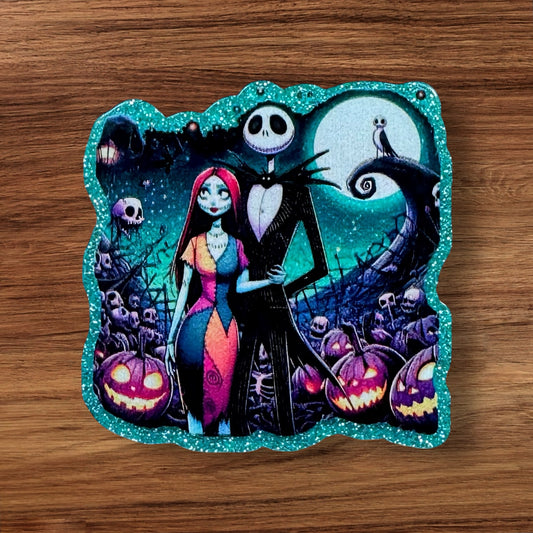 Skeleton Couple Acrylic Flatback