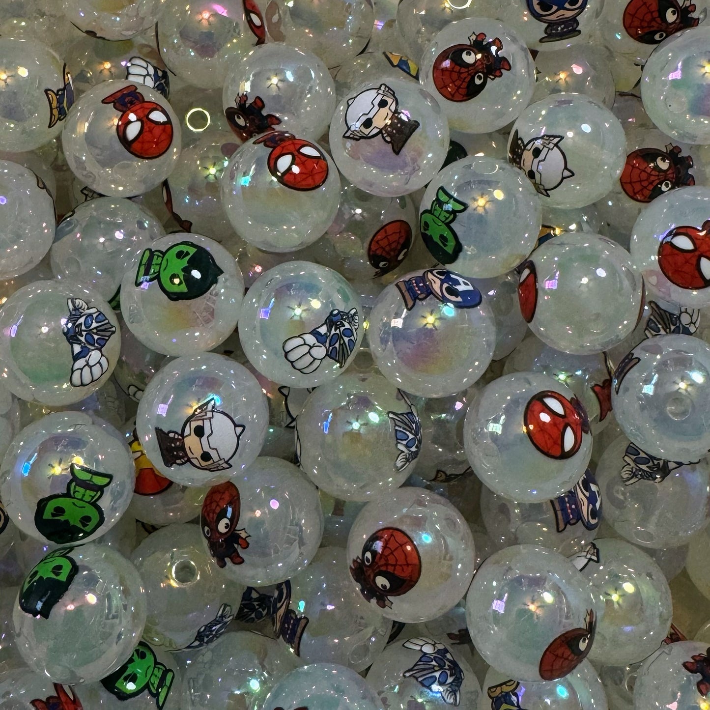 16mm Kids Themed Acrylic Beads