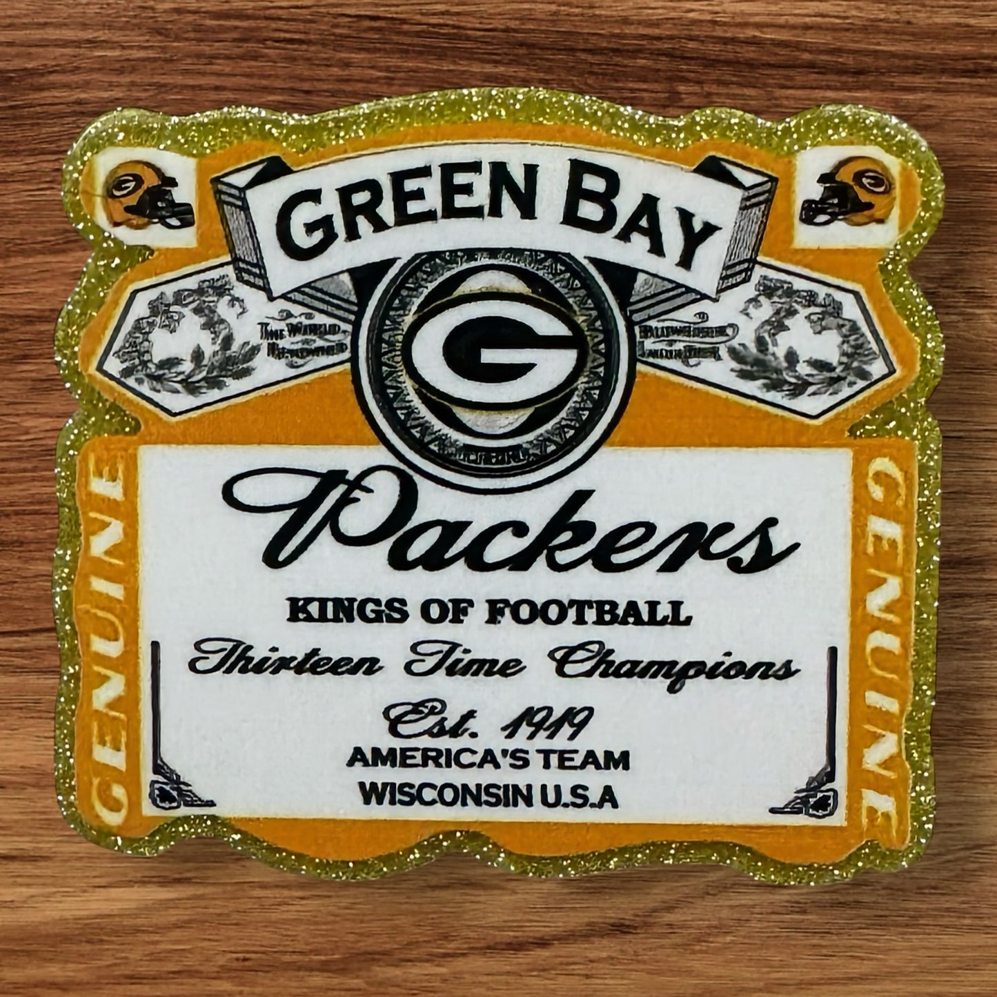 Football Acrylic Flatback