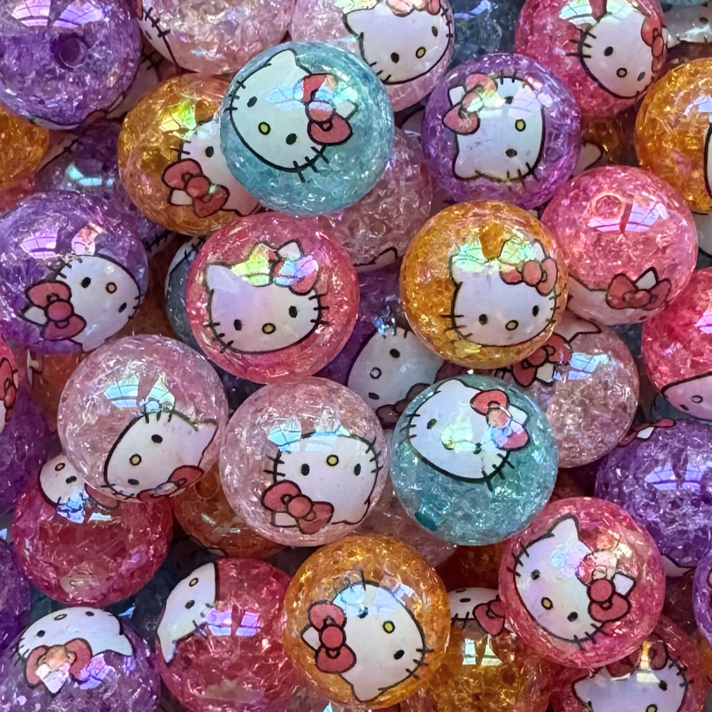 16mm Kitty Acrylic Bead
