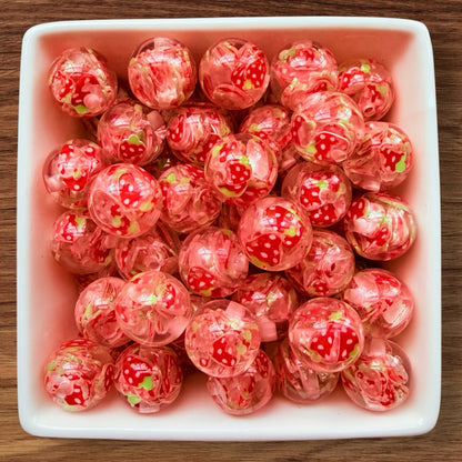 16mm Grapefruit Acrylic Bead