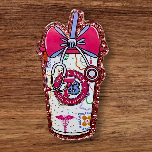 Nurse Cup Acrylic Flatback