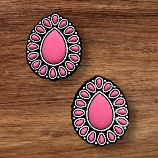 Teardrop Western Design Focal (Light Pink)