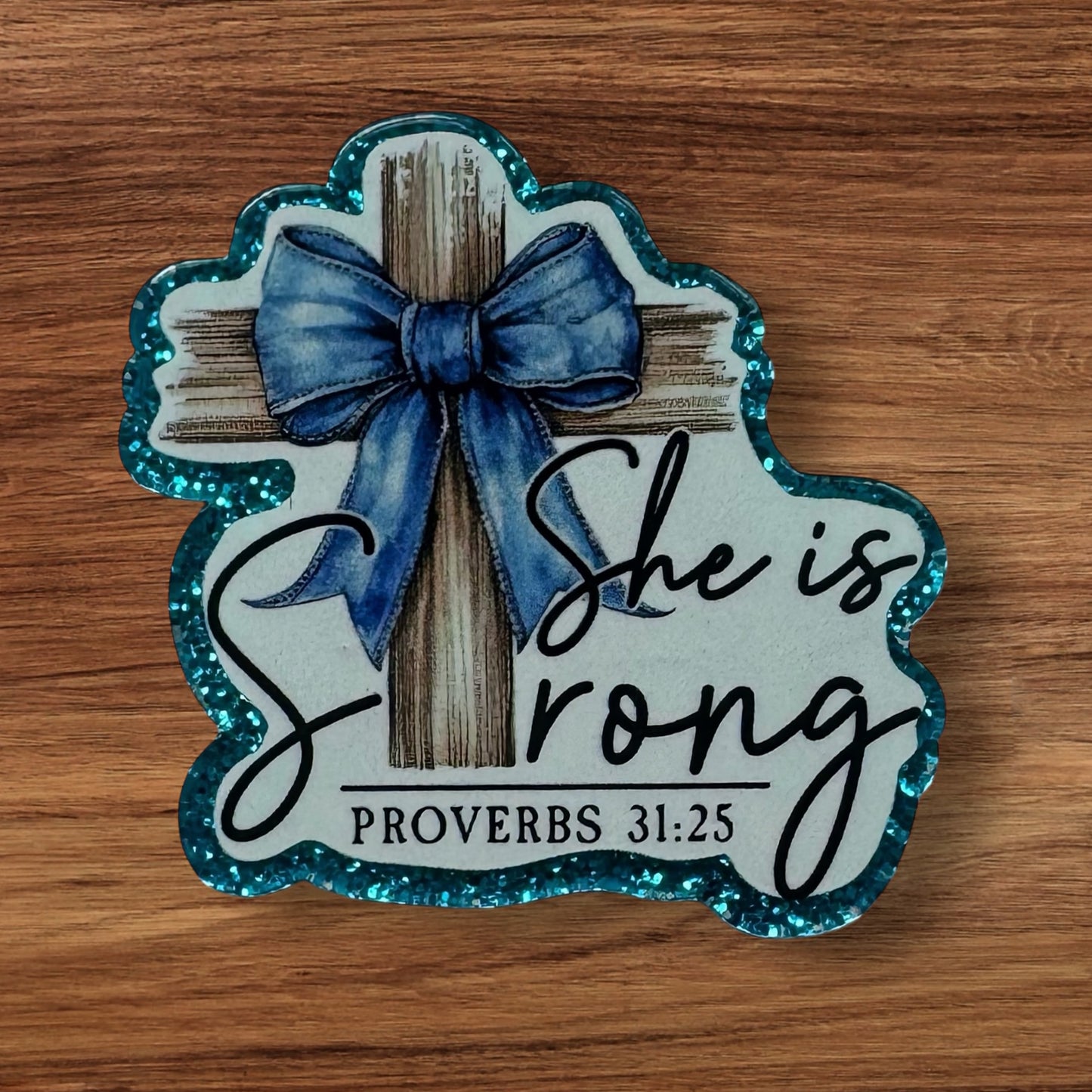 She Is Strong Acrylic Flatback (Custom)