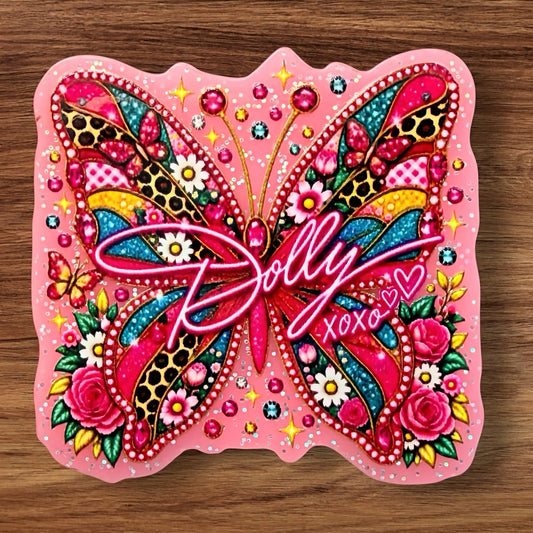 Dolly Butterfly Acrylic Flatback