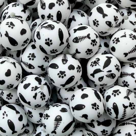 15mm Cat Treats Silicone Bead (Exclusive)