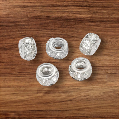 Rhinestone large Hole Spacers