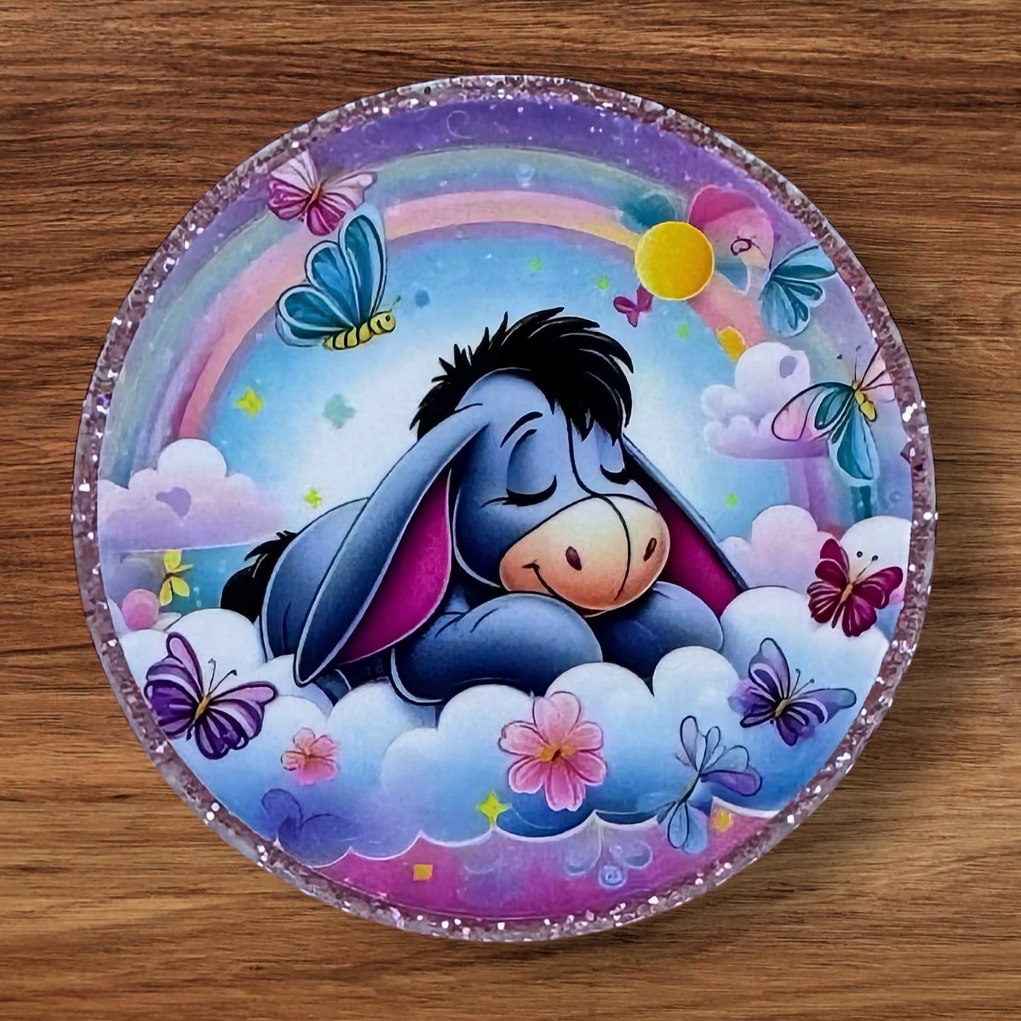 Donkey In Clouds Acrylic Flatback