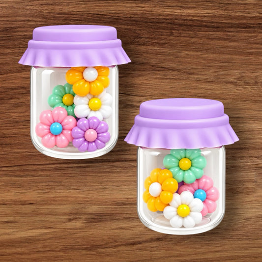 3-D Flower Jar Focal (Purple)