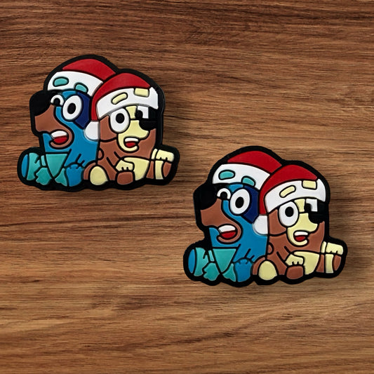 Blue Dog Christmas Focal