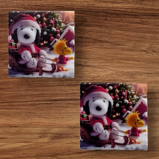 Christmas Dog With Bird Focal (Custom)