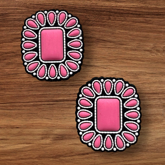 Square Western Design Focal (Light Pink)