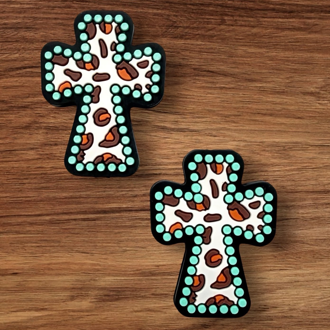 Animal Print Cross Focal