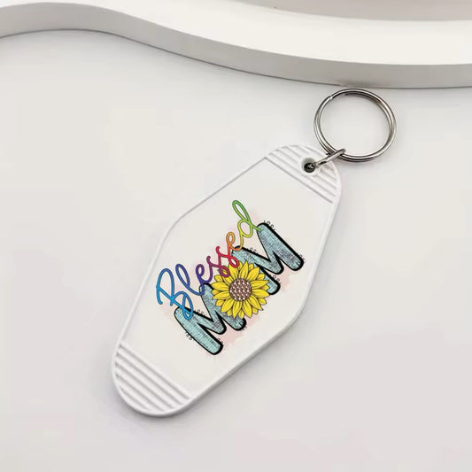 Blessed Mom Keychain Sticker