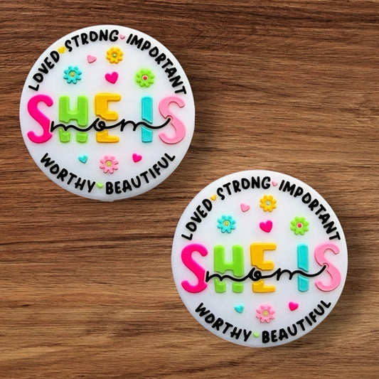 She Is Mom Focal (White)