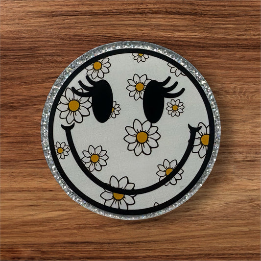 Happy Daisy Acrylic Flatback (Custom)