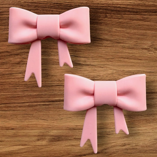Pale Pink Bow Focal/Straw Topper