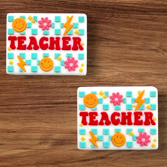 Retro Teacher Rectangle Focal