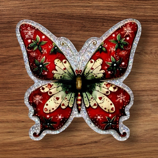 Winter Butterfly Acrylic Flatback