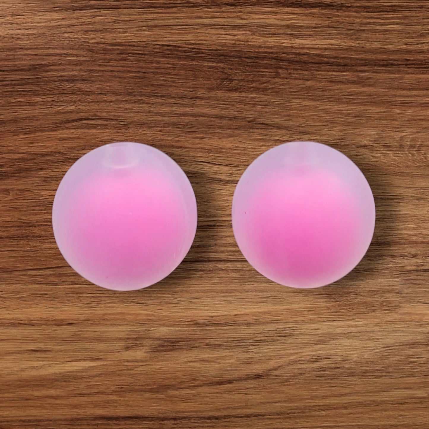15mm Frosted Silicone Bead