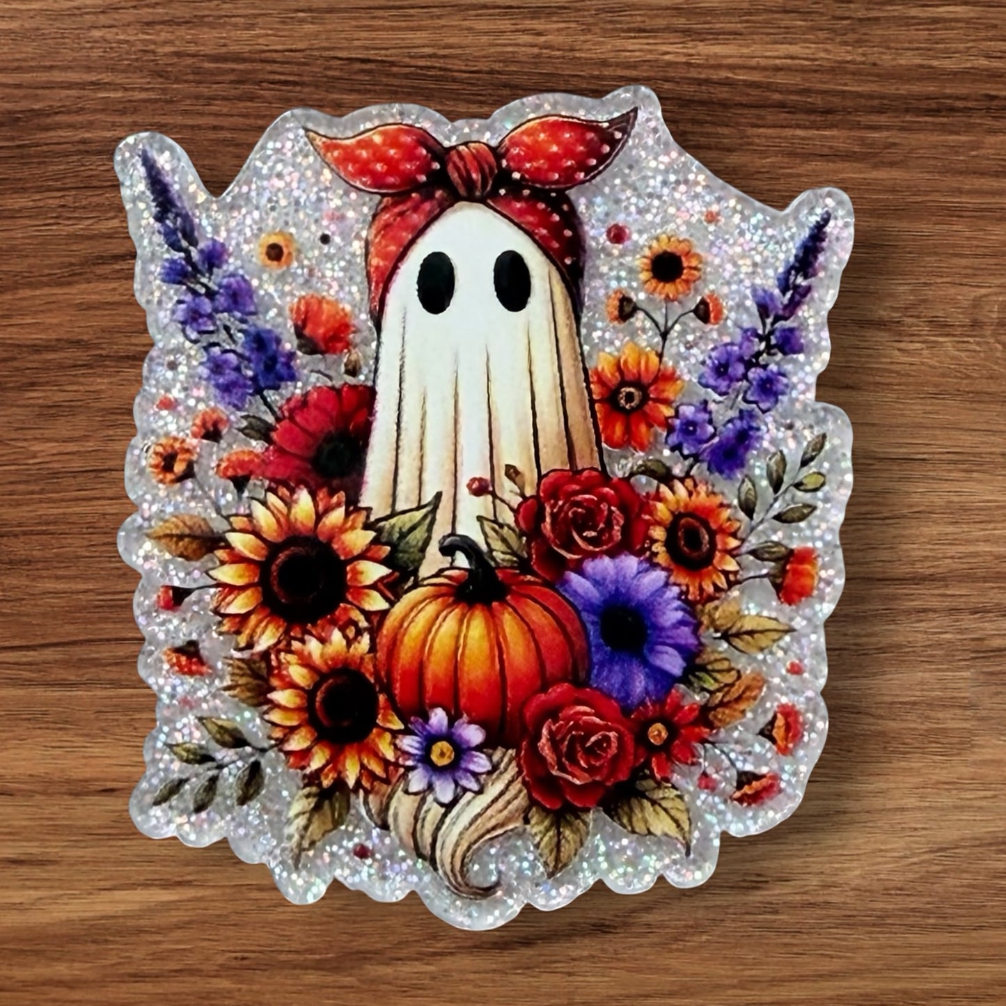 Floral Ghost Acrylic Flatback
