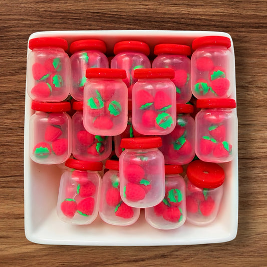 3-D Strawberry Jar Focal
