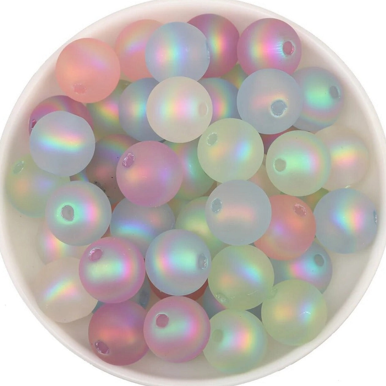 16mm Opal Acrylic Beads