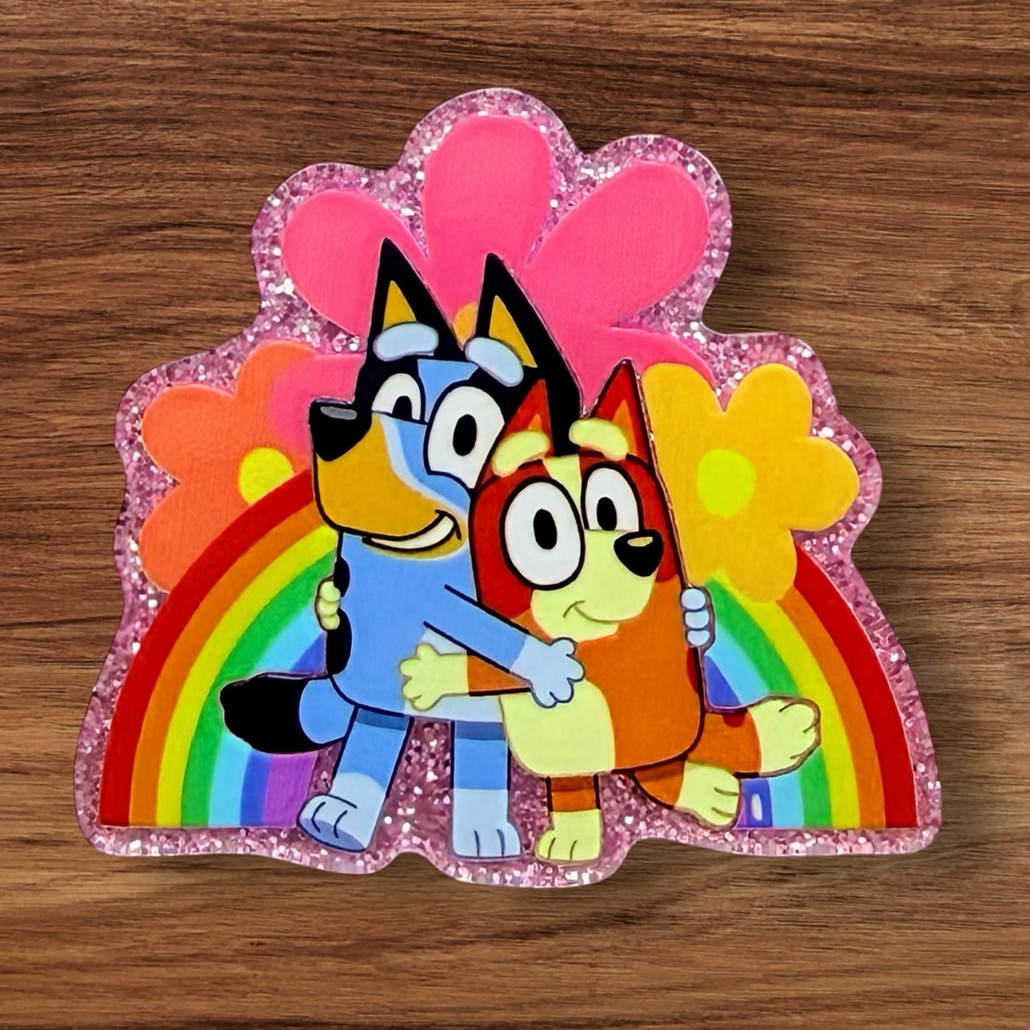 Blue Dog Acrylic Flatback